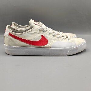 Nike SB Blazer Court Shoes Sneakers Men's Size 11 White Red Skateboard CV1658-10